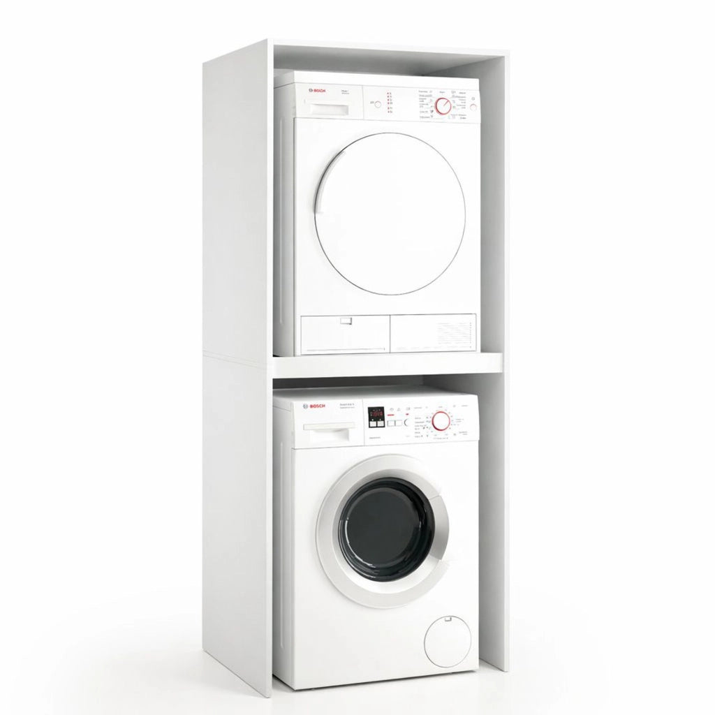 Flagler, Armadio Multiuso Grande un Ripiano Made in Italy, 70x195h cm Bianco