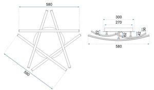 Lampada Da Soffitto Plafoniera Moderna Star Led App399-c