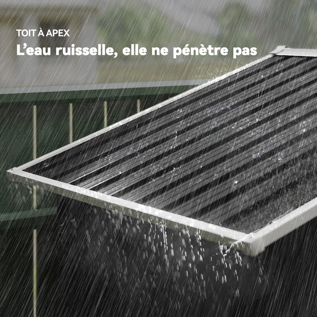 Capanno da giardino in metallo ¨C zephmum ¨C grigio antracite 194x107x191 cm