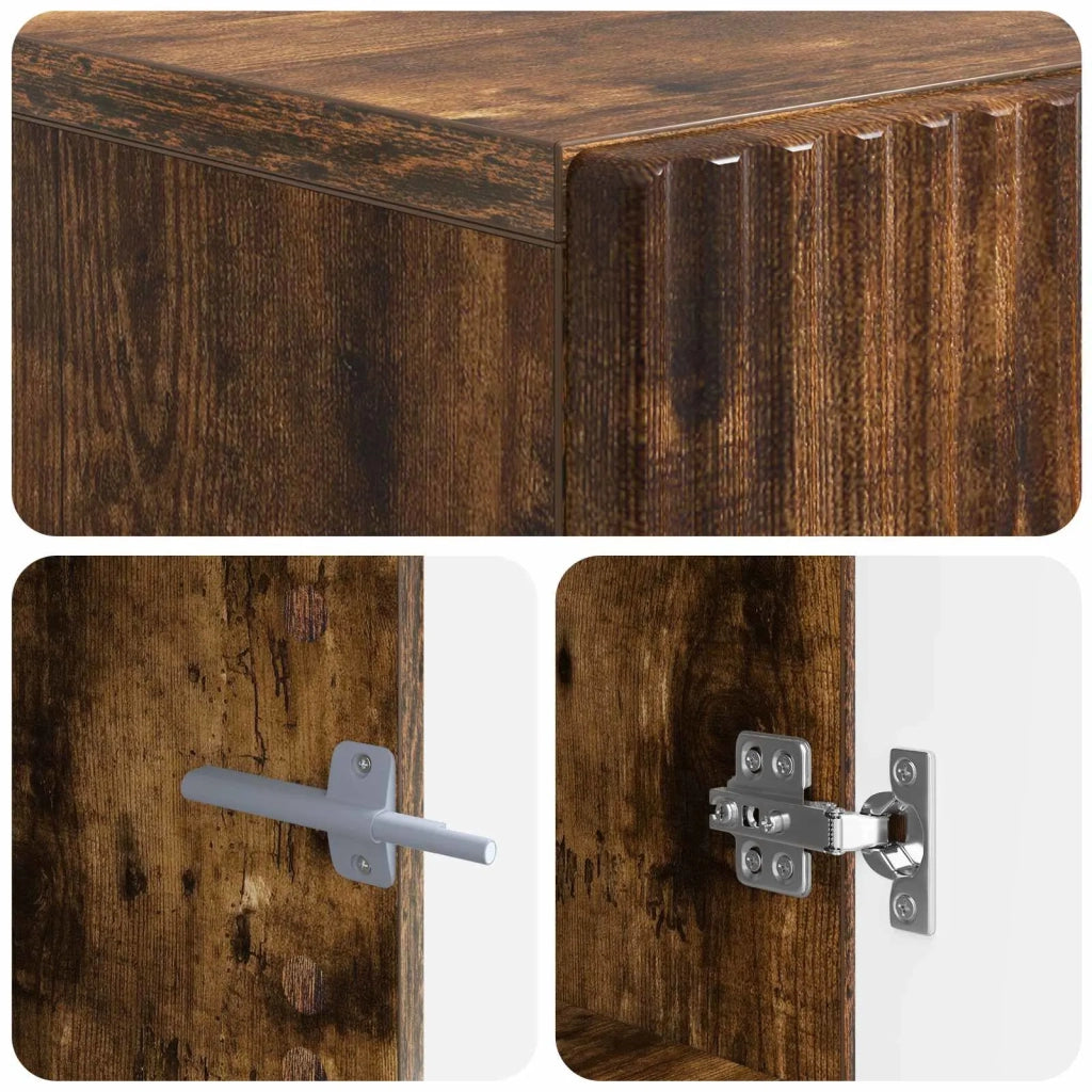 Mobile TV Rovere Fumo Legno ingegnerizzato 897340
