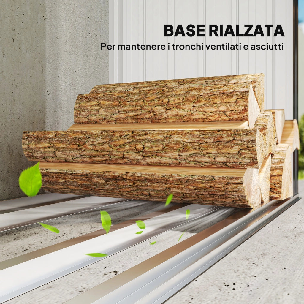 Capanno da Esterno in Acciaio ¨C Zephmum ¨C Grigio Scuro 150x66.5x150 cm