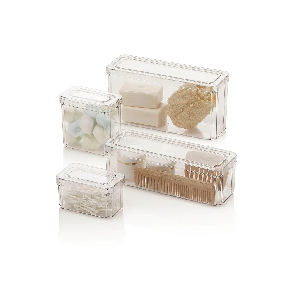 Set 4 contenitori con coperchio BON