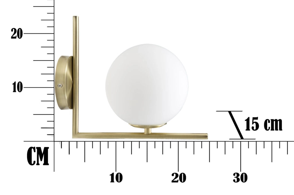 LAMPADA DA MURO GLAMY CM 15X25X22