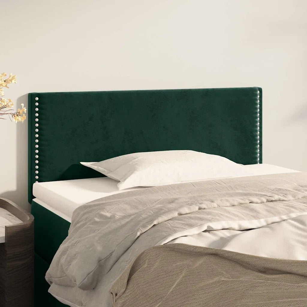 Testiera Verde Scuro 80x5x78/88 cm in Velluto