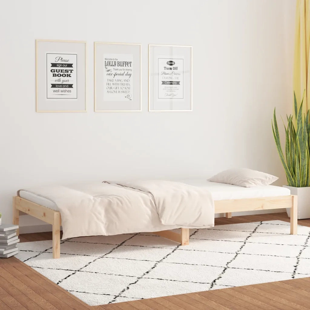 Dormeuse 90x190 cm 3FT Single in Legno Massello di Pino cod mxl 64228