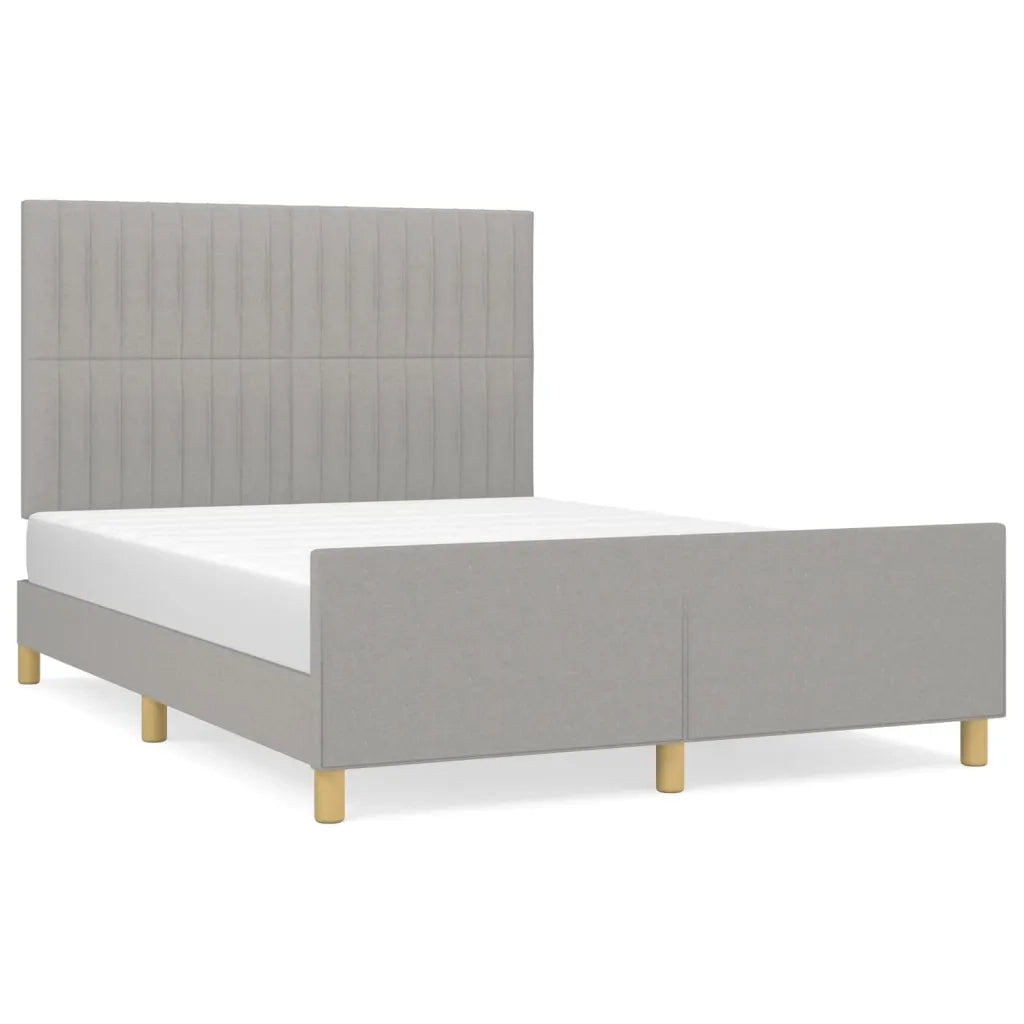 Giroletto senza Materasso Grigio Chiaro 140x200 cm Tessuto 3125219