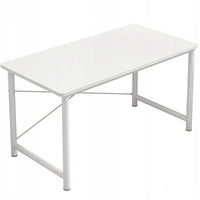 Scrivania per computer per ragazzi, stile Loft moderno, con un grande piano di 100 cm, colore bianco.