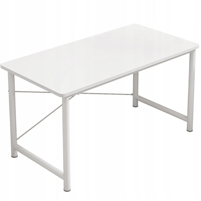 Scrivania per computer per ragazzi, stile Loft moderno, con un grande piano di 100 cm, colore bianco.