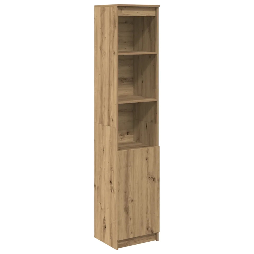 Credenza Alta Rovere Artigianale 37,5x35x180 cm in Truciolato 861678
