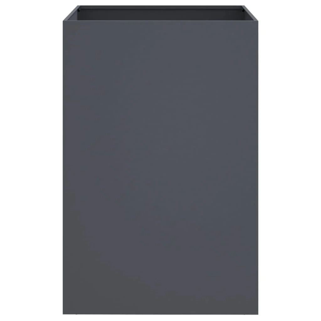 Fioriera rialzata per piante fiori terrazza giardino 52 x 48 x 75 cm acciaio antracite 02_0037683