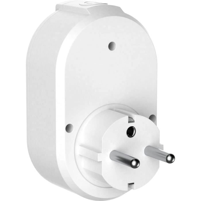 Set di 2 prese collegate - LINK2HOME - 230 V - Bianco
