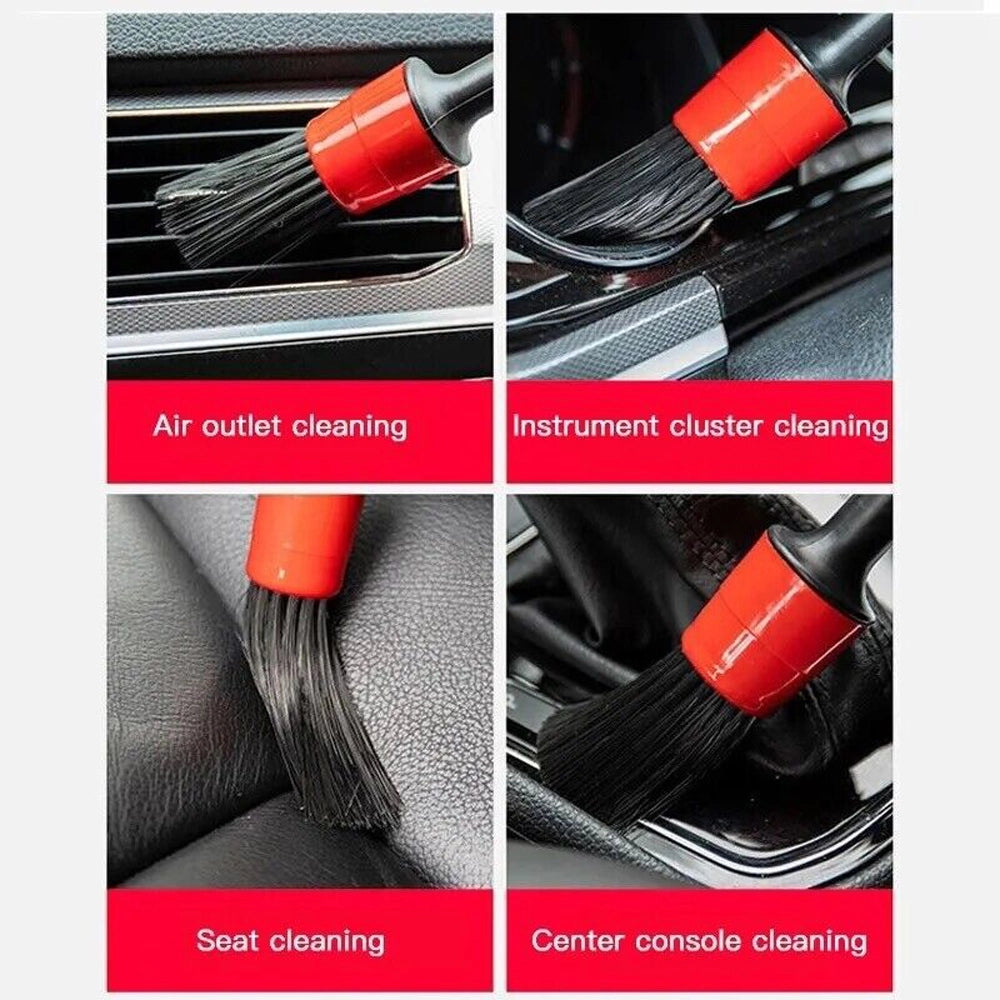 SET 5PZ PENNELLI PULIZIA AUTO MOTO CON SETOLE MORBIDE ANTIGRAFFIO 20-40mm GEKO G73825