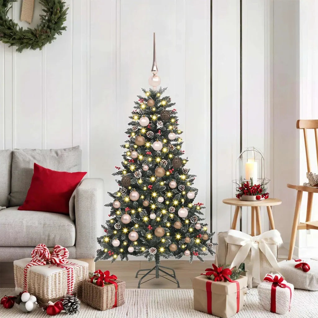 Albero di Natale artificiale con 150 LED Verde 120 cm 3395854