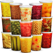 Contenitori per deli da 32 once con coperchi - (36 set) Contenitori da asporto a chiusura ermetica da 1 litro con 36 coperchi, BPA libero, lavastoviglie resistente