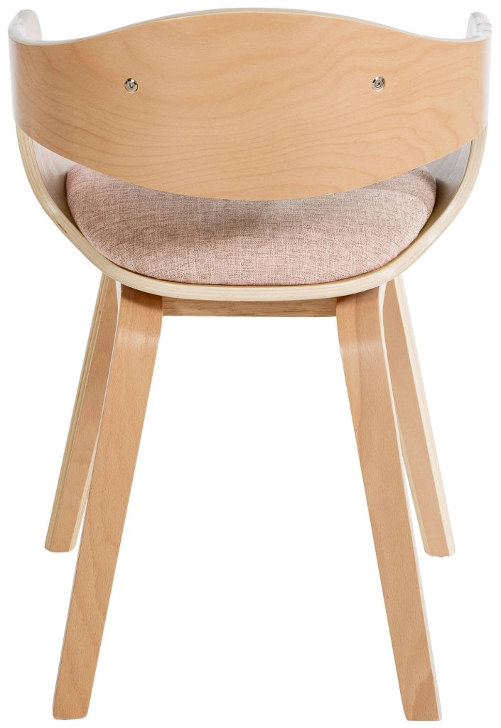 Set di 2 sedie Kingston in tessuto Natura/crema