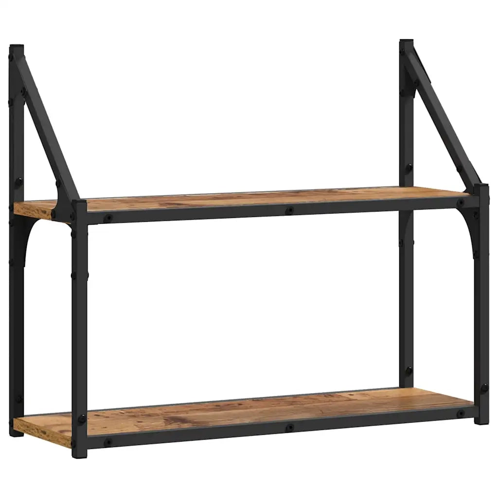 Scaffale da parete | Ripiano a parete | Mensola a parete Legno vecchio 60 x 21 x 51 cm