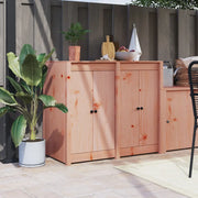 Ante da Cucina da Esterno 2pz-Set di 2 Ante per Cucina da Giardino 50x9x82 cm Legno Massello di Douglas