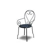 Poltrona metallo new old antracite chiaro cm 49x48h43/59/90