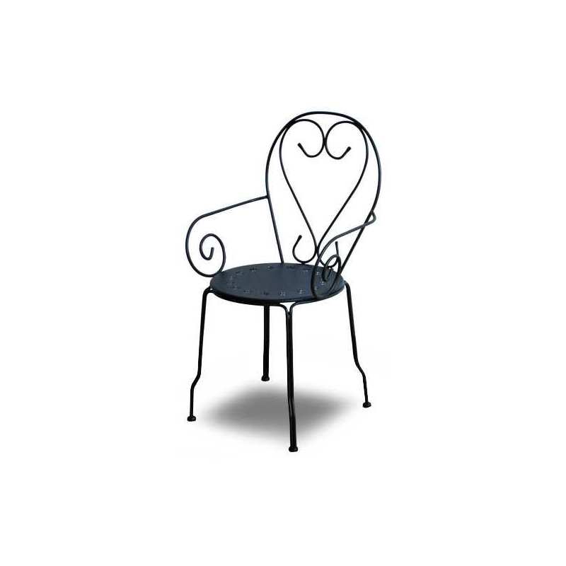 Poltrona metallo new old antracite chiaro cm 49x48h43/59/90