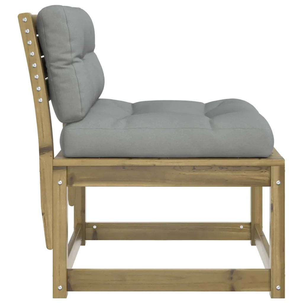 Divano da Giardino con Cuscini-Sofa da Giardino-Divano da esterno Legno Impregnato Pino