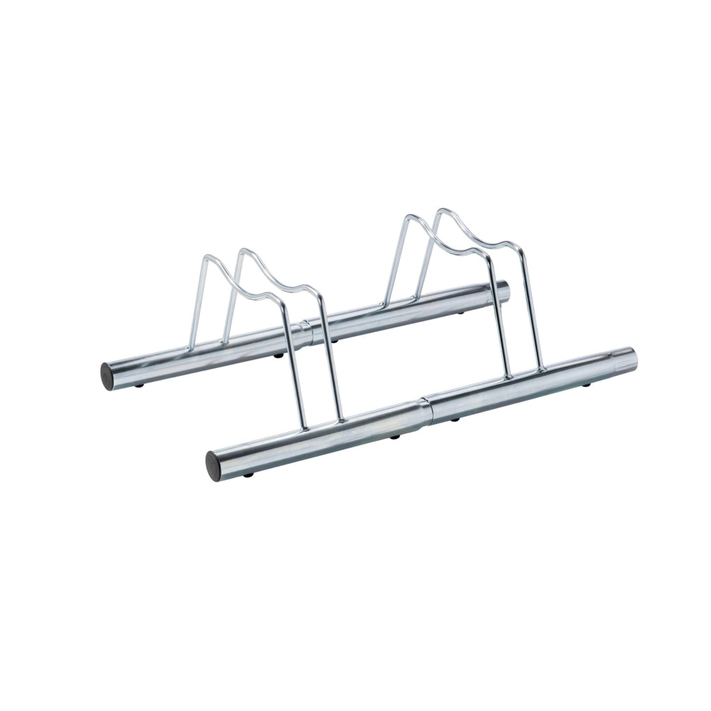 Andrys Rastrelliera Bici 1 Posto Basso per Ruote con Disco Zincato Argento