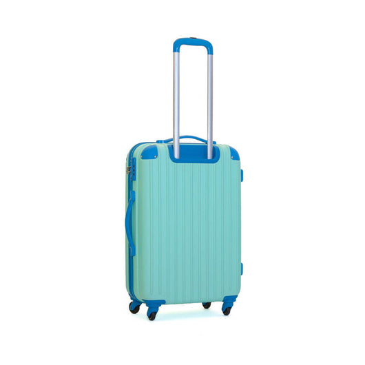 Trolley Valigia Media Rigida in ABS 4 Ruote TSA Ravizzoni Luna Verde Acqua