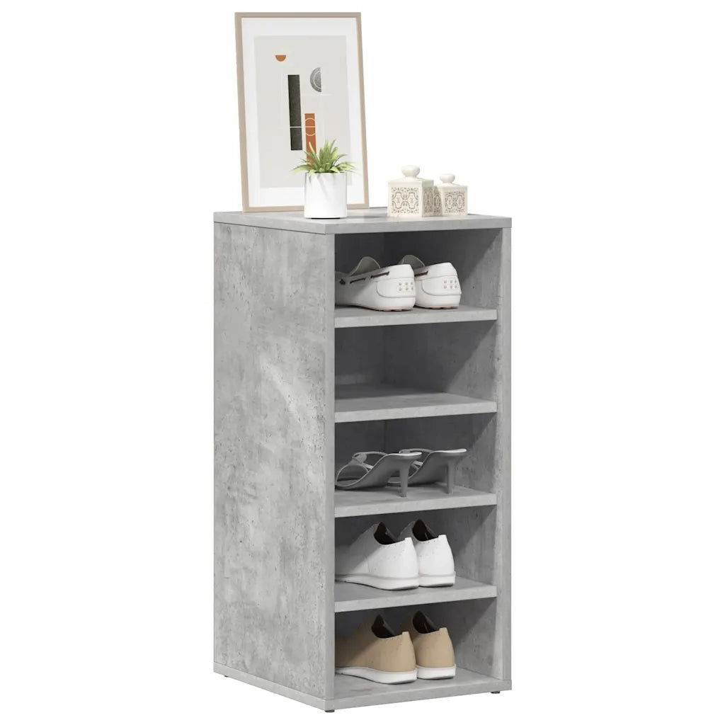 Scarpiera Grigio Cemento 31,5x35x70 cm in Truciolato 808989