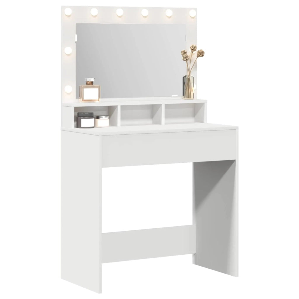 Tavolo da Trucco Bianco 78,5 x 41 x 135 cm Legno multistrato 865109