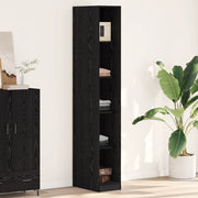 Armadio rovere nero - 30x50x200 cm, Realizzato in legno ingegnerizzato