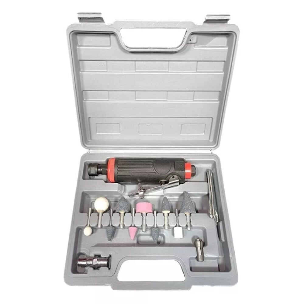 MINI TRAPANO DRIMMEL SMERIGLIATRICE FRESATRICE AD ARIA COMPRESSA VALIGETTA 15 PZ