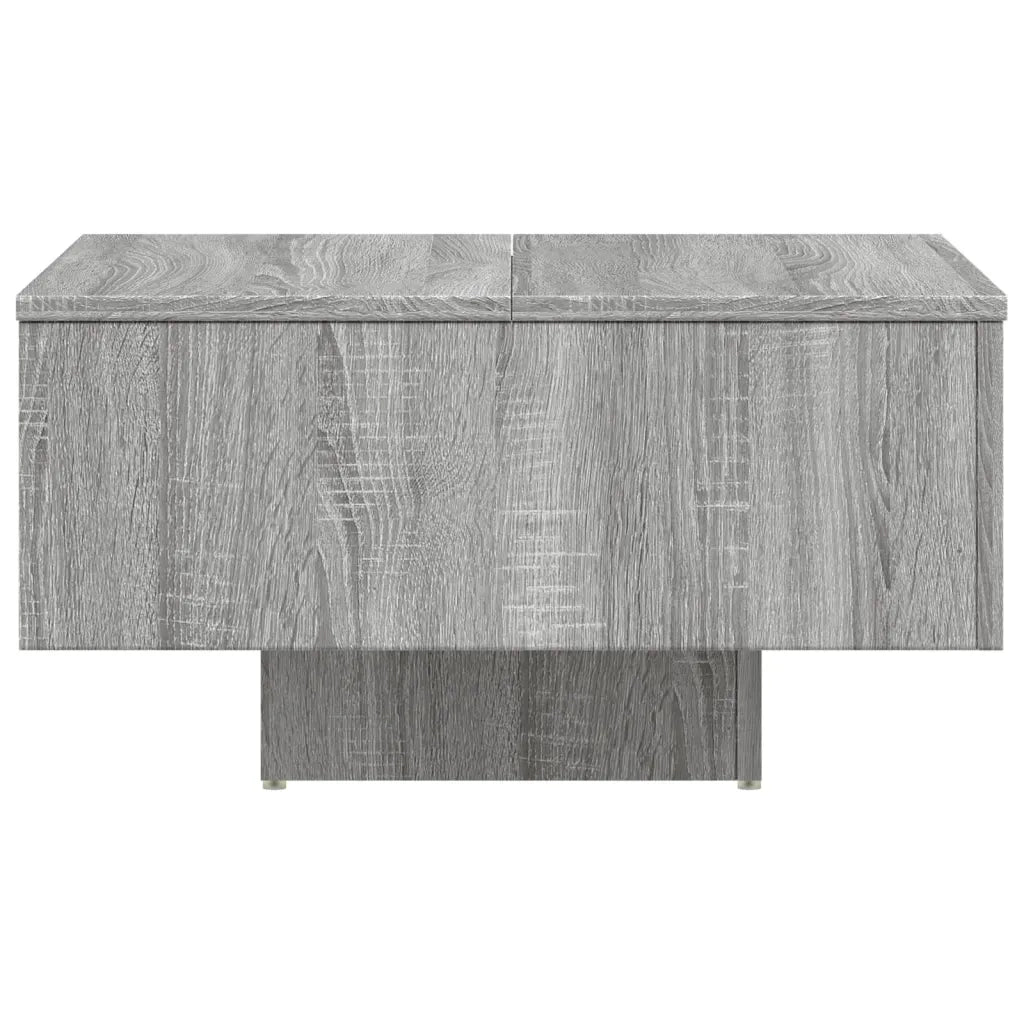 Tavolino Salotto-Tavolino da Soggiorno Grigio Sonoma 60x60x31,5 cm Legno Multistrato
