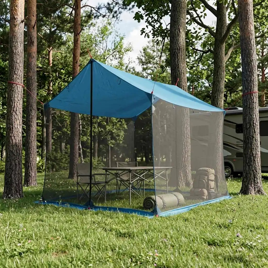 Telo da campeggio con pareti in rete Blu 270 x 210 x 210 cm 42028568