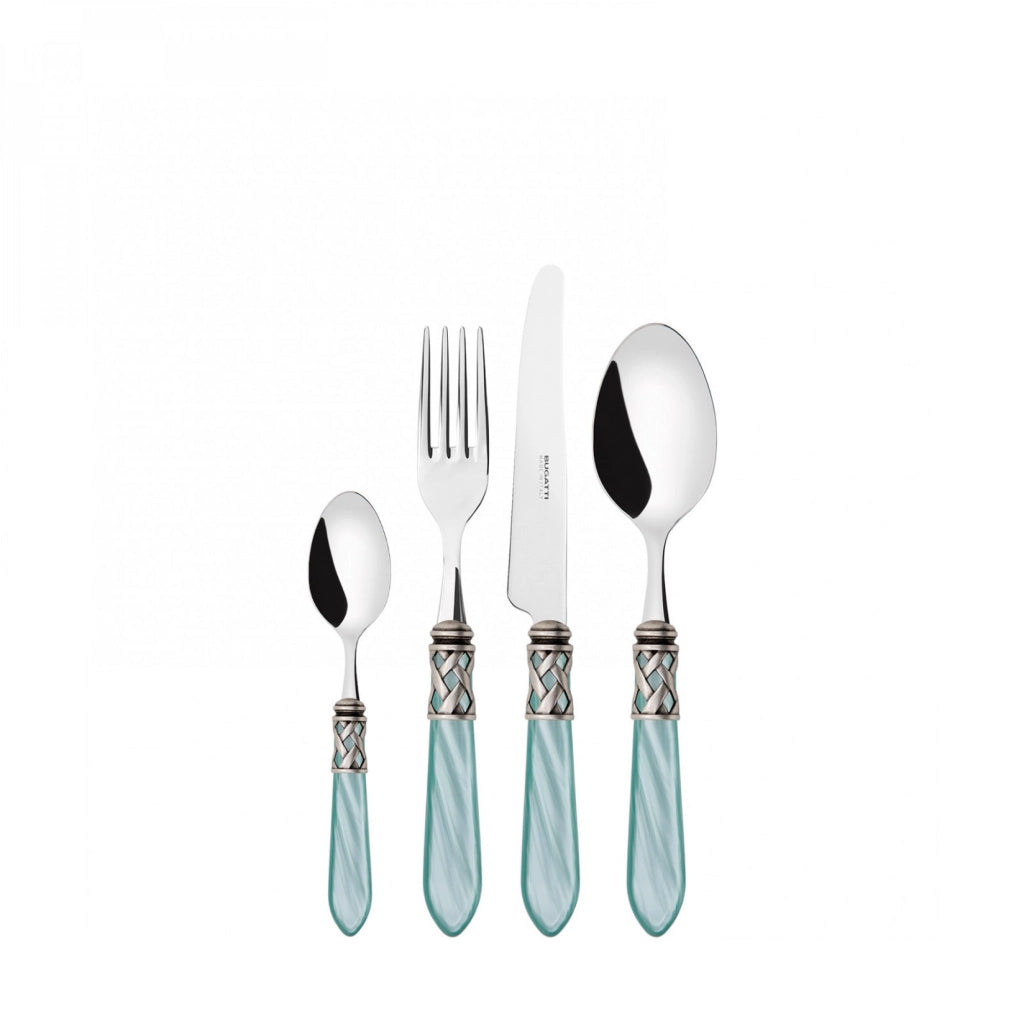 ALADDIN Ghiera Argento Anticato, Posate Set 24pz, Scatola