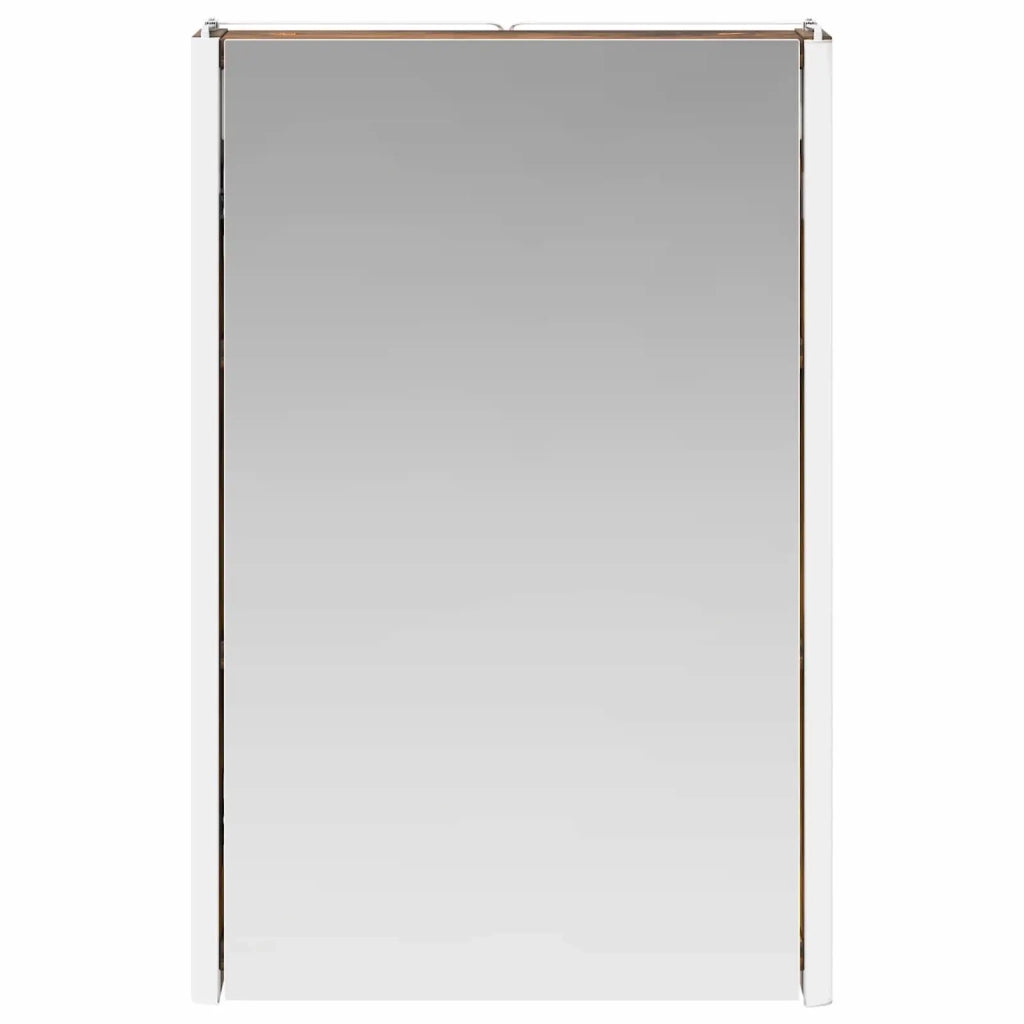 Mobiletto per specchio da bagno Rovere fumé 33 x 11,5 x 50 cm 889219