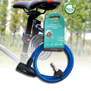 Trade Shop - Catena Antifurto Lucchetto Bici Bicicletta Scooter Moto 80cm 2 Chiavi Cx-9555 -