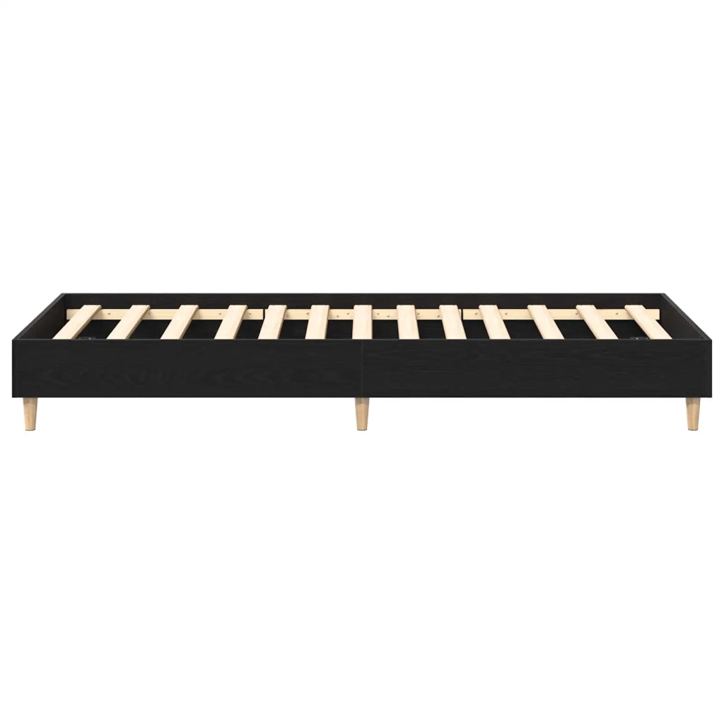 Struttura del letto Rovere Nero 80 x 200 cm