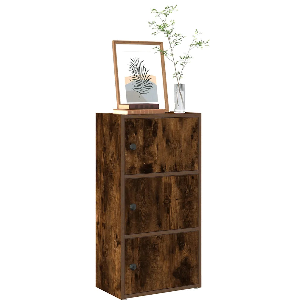 Libreria Rovere Fumo 40x24x77 cm in Legno Multistrato 860368