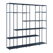 Scaffale dal design senza tempo per soggiorno/camera da letto mobile contenitore indipendente Rælingen 180 x 180 x 33 cm nero 03_0011152