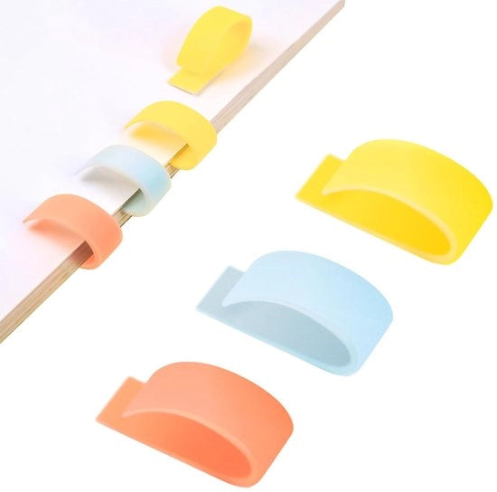 Set di 6 leggii per libri con copertine in silicone - Accessori per libri colorati - Regali per appassionati di libri - Cadeau per aumentare l'interesse per la lettura - Progetto antiscivolo