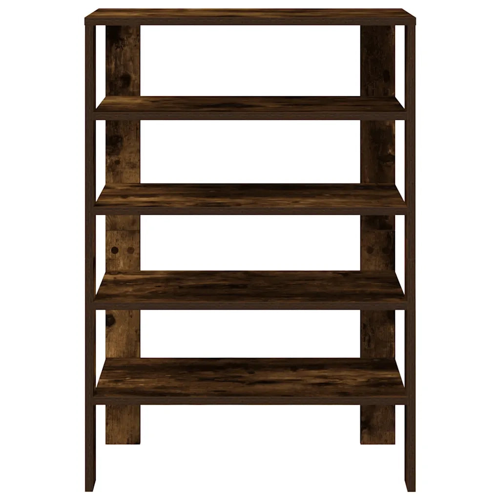 Scarpiera Rovere Fumo 61x32x87,5 cm in Legno Multistrato 859855