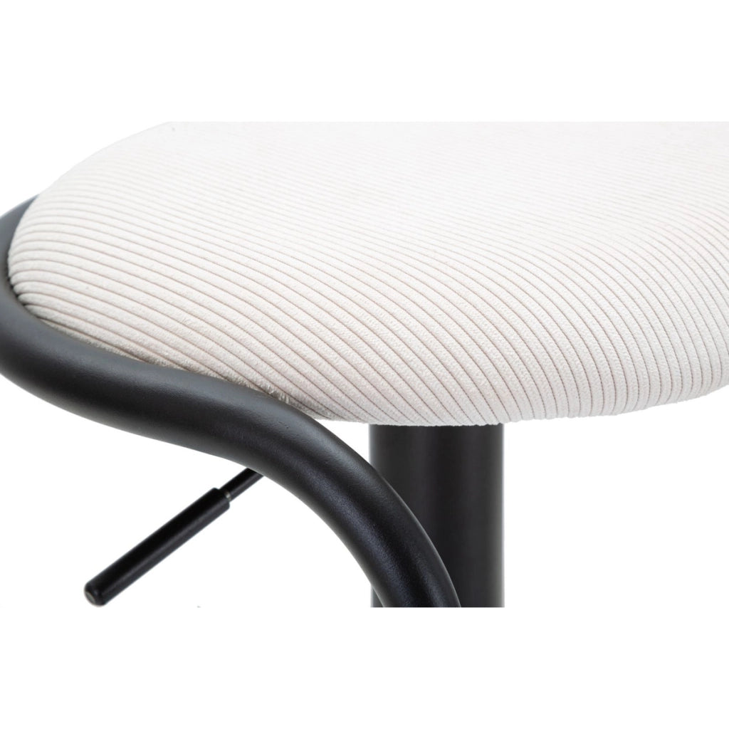 Sgabello Alto VKH448, Bianco, Metallo, 41x41x61 cm