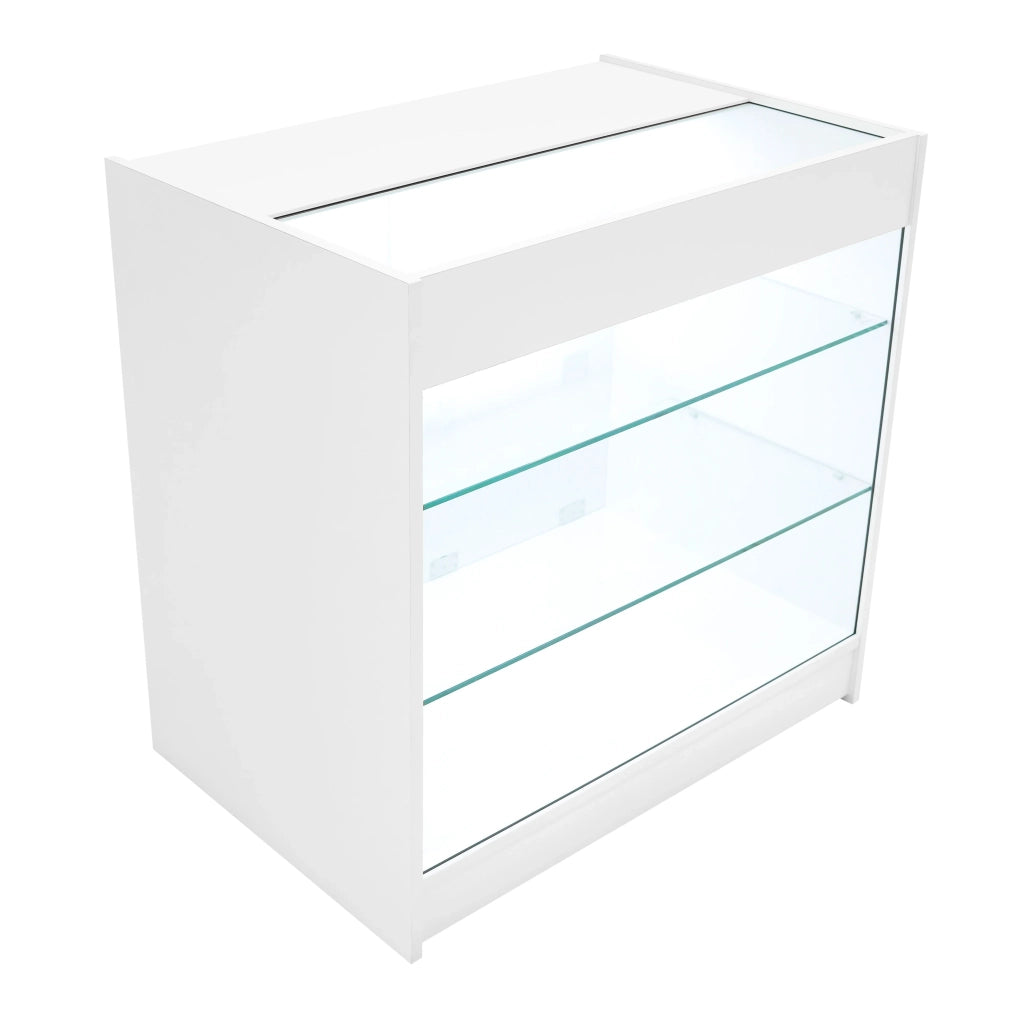 Set Banconi Bianco Hyperion LED K900 B900 LM60 TB60 con Serrature e Vetrina