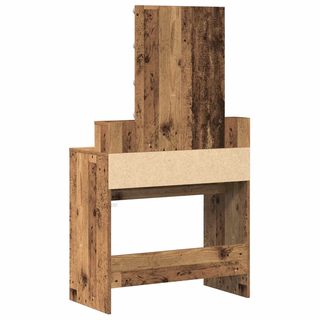 Toeletta | Tavolo da Trucco con cassetto Legno vecchio 80 x 41 x 144.5 cm