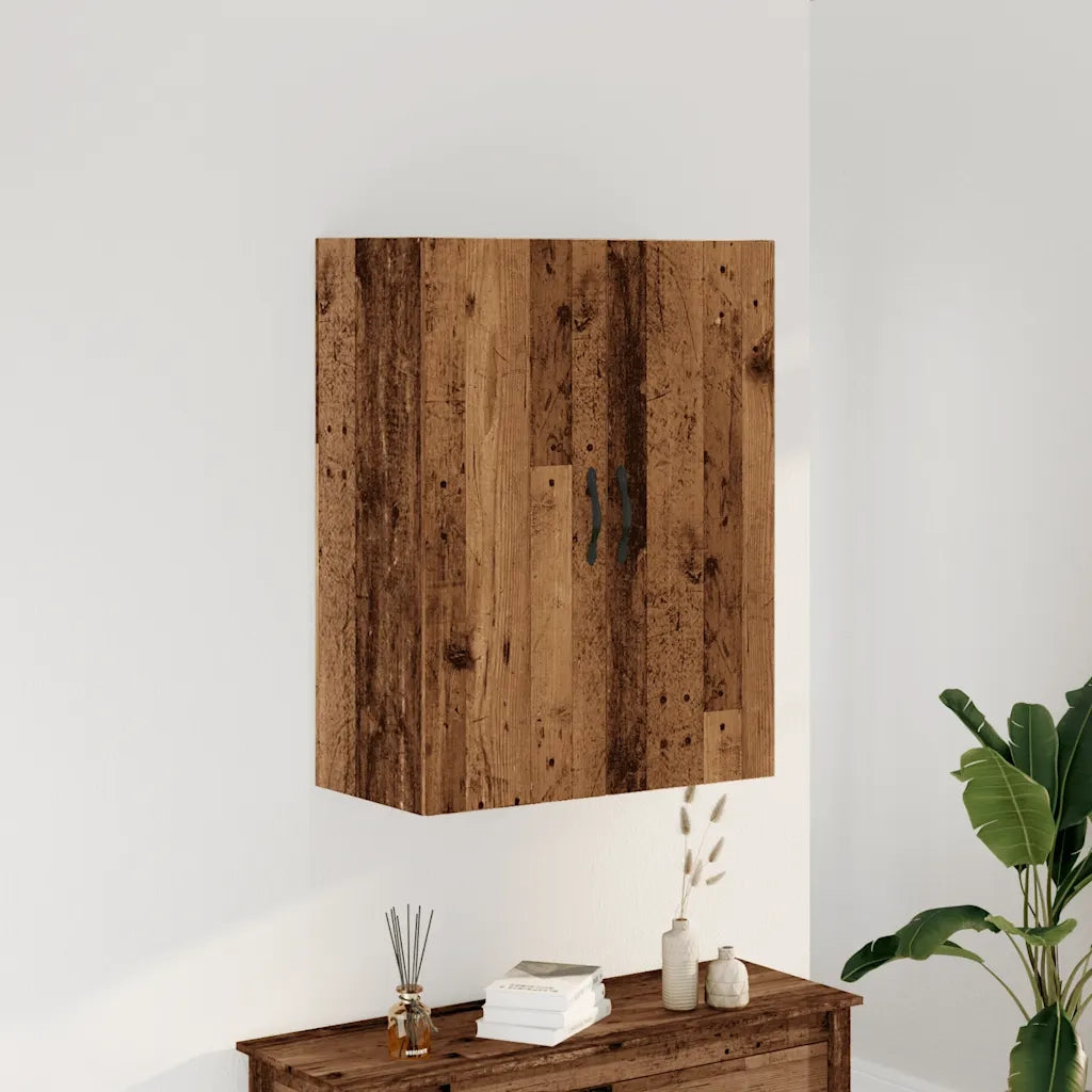 Mobile a Parete Legno Antico 69,5x34x90 cm in Truciolato