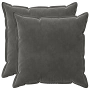 Cuscino con cuscino HOUTEN 2 pz Grigio Scuro Velluto 936574