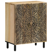 vidaXL Credenze 3 pz 60x33x75 cm in Legno Massello di Mango
