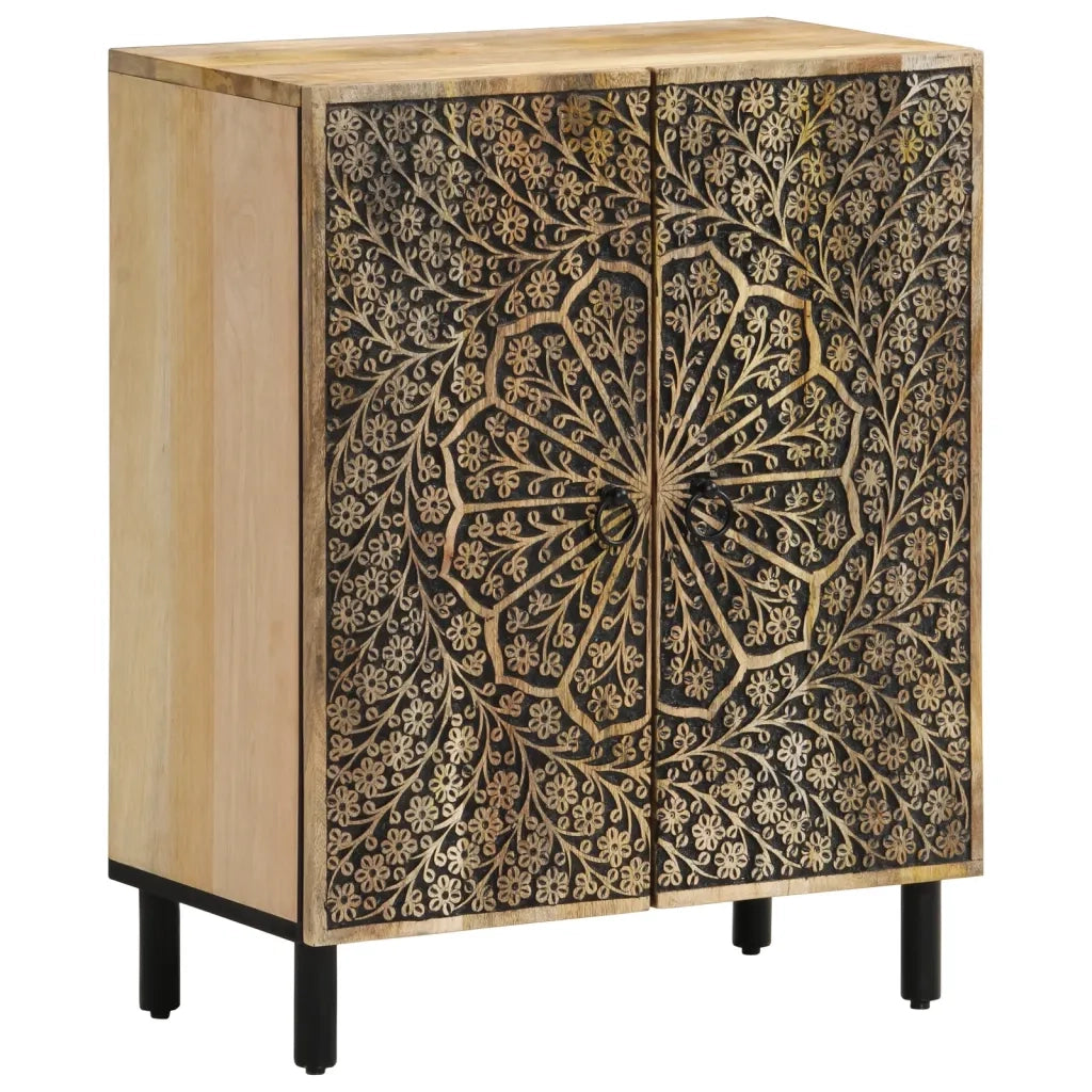 vidaXL Credenze 3 pz 60x33x75 cm in Legno Massello di Mango