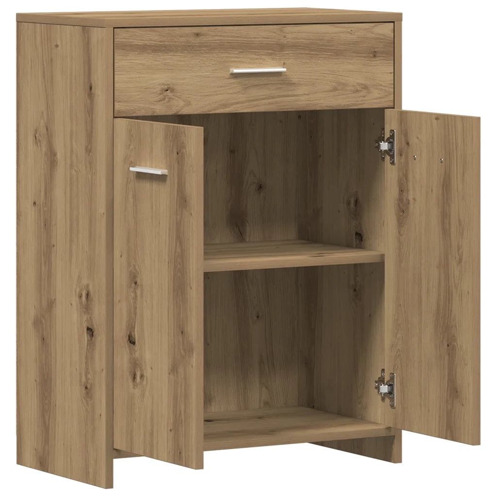 Armadietto Bagno Rovere 60x33x80 cm Legno tecnico 856288