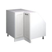 Mobile cucina angolare per sottotetto R-Line Bianco rustico/Bianco 75.6 cm con 1 porta, carcassa dell’armadio profondità 60 cm Vicco