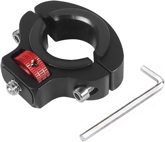 Accessorio per bicicletta - Azione camera - 360 gradi girevole - nero - accessorio per bicicletta - adatto per GoPro - supporto per sterzo bicicletta.